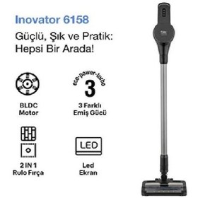 Resim Fakir Inovator 6158 Purple Şarjlı Dikey Süpürge 