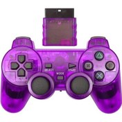 Resim Kablosuz Sony Ps2 Denetleyicisi İçin Playstation 2 Konsolu Joystick Çift Ti Purple 