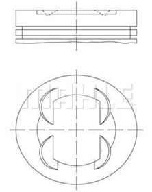 Resim Mahle 0830102 Piston Segman 86.8 Mm Bmw S50 B32 E36 M3 3.2 (WR858543) 