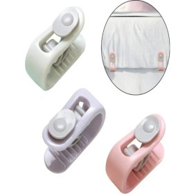 Resim Rozia Yorgan Sabitleme Klipsi Nevresim Örtü Battaniye Tutucu 4 Adet Mandallı Sabitleyici 