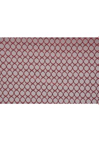 Resim Orkide Kırmızı Renk Tek Kanat Hazır Dikilmiş Pileli Fon Perde 75 260 Cm Kırmızı 