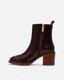 Resim Steve Madden Slender Brown Leat Kadın Kahverengi Topuklu Bot Slender-brown 