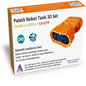 Resim Arduino Projeleri Dıy Arduino Mini Robot Tank 3d Set 