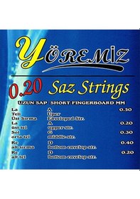 Resim 3 Adet Yöremiz Paslanmaz Çelik 0.20 Numara Uzun Saplı Saz Tel Set 