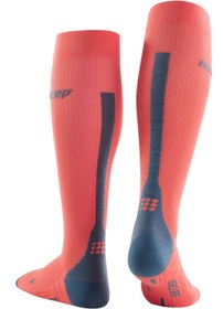 Resim Cep Run Socks 3.0 Sporcu Kompresyon Çorabı, Mercan/Gri ,Kadın III 