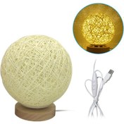 Resim Lemestar Ahşap Tabanlı Usb 3w Işıklı Misketli Fener, 6 Adet 3500k Sıcak Beyaz Led, 6 Seviye Ve Sürekli Parlaklık Ayarlama, Bej Şeffaf Kapağı Diğer 