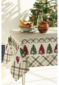 Resim Ays Home Mint Çam Ağaçlı Masa Örtüsü 