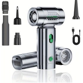 Resim Motion003 Terlesiz Üfleyici Fan Usb Şarj Edilebilir Araba Kar Giderme Yüksek Güçlü Uzun Pil Ömrü 