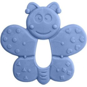 Resim Bambino Kauçuk Yumuşak Diş Kaşıyıcı Mavi Kelebek Mavi 