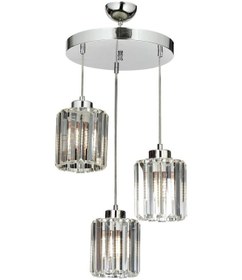 Resim İstanbul Avize Istanbul Avize Dolunay 3'Lü Kristal Taşlı Sarkıt Avize 