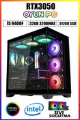 Resim DMC N340 (PUBG,GTA 5) İ5 9400F,32GB RAM,512GB SSD,RTX3050,Oyuncu Masaüstü Bilgisayarı 