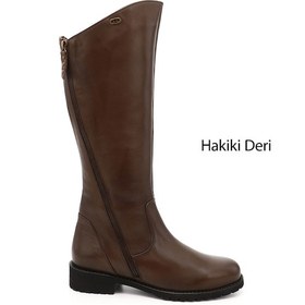 Resim Gönderi(R) Gönderir Kadın Kahve Antik Çift Fermuarlı Kauçuk Taban Hakiki Deri Çizme Gkzc13444556 Kahverengi 