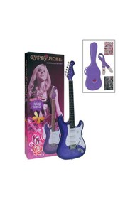 Resim Valencia Gypsy Rose Gre1kcpp Elektro Gitar Seti Mor - Tek Manyetik Basitleştirilmiş - Simli Mor - Yeni Başlayanlara 