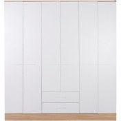 Resim Adore Base Genç Odası 6 Kapı 2 Çekmeceli Gardırop (GRD-862-MB-4) 