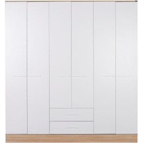 Resim Adore Base Genç Odası 6 Kapı 2 Çekmeceli Gardırop (GRD-862-MB-4) 