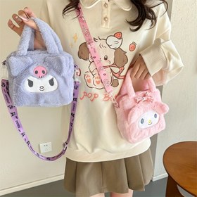 Resim Sanrio için for hello kitty için for kuromi için for my melody anime çizgi film karakteri omuz çantası - Ayarlanabilir askı, fermuar kapanışı, polyester astar, elde yıkanabilir - Sevimli hayvan desenli parti ve sevgililer günü hediyesi kadınlar için, sevimli omuz çantası, hediye itemi, oyunca tasarım, dayanıklı yapı, küçük çaplı omuz çantası, moda tutkunları 