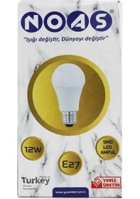 Resim Noas 12w Led Ampul 6500k 710lm 3 Adeti 