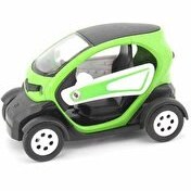 Resim Işıklı Metal 1:36 Twizy Çek Bırak Yeşil Araba 