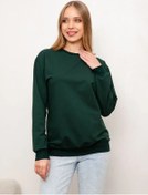 Resim Berkut-ol Sweatshirt Basit Kapüşon Süetli 142084904 Yeşil 