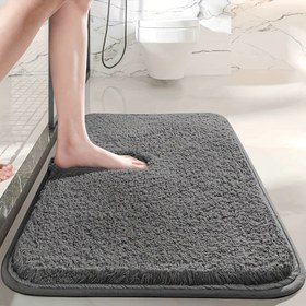 Resim 1 adet Kalınlaştırılmış Kaymaz Yumuşak Peluş Emici Banyo Halısı - Geometrik Desen, Polyester Karışımı, Makine Yapımı, Dayanıklı ve Makinede Yıkanabilir Ev Dekoru, Mutfak, Yatak Odası, Oturma Odası, Çiftlik Evi, Noel, Şükran Günü, Cadılar Bayramı, Banyo Halısı 