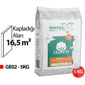 Resim Ventrawall - Gri Desenli Pamuk Duvar Kağıdı - Ge02 - 5 Kg 