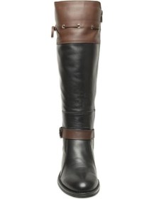 Resim Mammamia D25kc-2335 Kalin Topuklu Günlük Siyah-kahverengi Kadın Çizme Siyah-kahverengi 