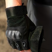 Resim 1 Çift Erkek Yarım Parmak Bisiklet Eldiveni - Siyah, Kaymaz Örgü Polyester Ayarlanabilir Bilek Kayışı ile Nefes Alabilen & Dayanıklı Outdoor Spor Eldivenleri, Bisiklet, Gym, Yürüyüş için - Makinede Yıkanabilir, Babalar Günü, Noel İçin İdeal Hediye, Bisiklet Aksesuarları, Antrenman Eldivenleri 