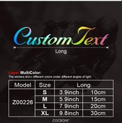 Resim Cloud011 Cocbonı Çok Renkli Özel Yazı Font Yansımalı Vinil Çıkartma 3lü Set Motosiklet Kaskı Araç Bagajı Su Matarası Dayanıklı 