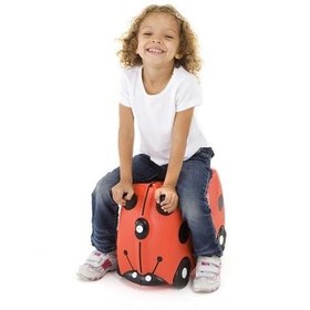 Resim Trunki Çocuk Bavulu Uğur Böceği Harley 