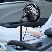 Resim Usb Güçlü Sessiz Araba Soğutma Fanı Dönebilen Taşınabilir Araba 1 Adet 