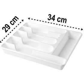 Resim Ny Home Çekmece İçi Kaşıklık 6 Gözlü Beyaz Beyaz 