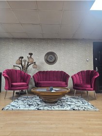 Resim SEVİNÇ MOBİLYA İstiridye Takım Krom Kaplama Sivriltme Ayak Çay Seti Koltuk Takımı 