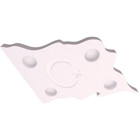 Resim Motifpiyer Tavan Spot Göbek tsg-dalgalı-bayrak 