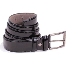 Resim Dagoster Dmk26-301 Siyah Rugan 3,5 Cm Suni Deri Erkek Kemer 