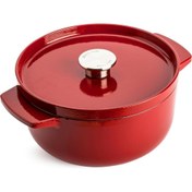 Resim KitchenAid CC006057-001 3.3 Litre 22 cm. Döküm Demir Tencere - Kırmızı 