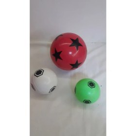 Resim Bir Büyük 2'li Küçük Top Plastik Futbol Top Seti 