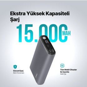 Resim Ttec Recharger Pro LCD 15.000MAH Pd 65W Taşınabilir Hızlı Şarj Aleti/powerbank 2BB216 
