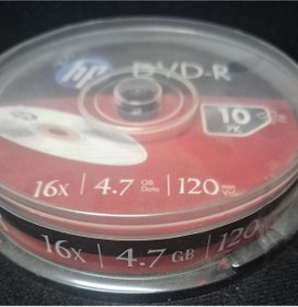 Resim HP DVD-R 4.7 GB 120 MIN 10 ADET 