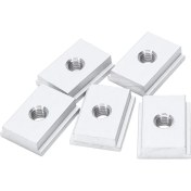 Resim Seeppitous 5pcs M8 T-Track Kaydırıcı Sürgülü Somun Alüminyum Alaşım T Yuva Somunu Ahşap Işleme Aracı Jigler Vidalı Yuva Bağlantı Elemanı (Yurt Dışından) 
