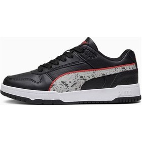 Resim Puma Rbd Game Low Graffiti Jr Youth Sneakers 392570 02 Siyah | Unisex 