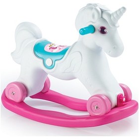 Resim Dolu Unicorn Tekerlekli Sallanan At 2509 