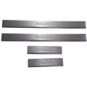 Resim Renault Megane 4 Sedan/hb Uyumlu Kapı Eşiği 4 Parça 2016-2020 Paslanmaz Krom 