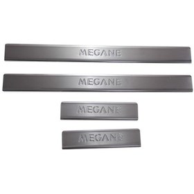 Resim Renault Megane 4 Sedan/hb Uyumlu Kapı Eşiği 4 Parça 2016-2020 Paslanmaz Krom 