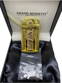 Resim Silvio Monetti Antik Sarı Benizinli Çakmak 109152 