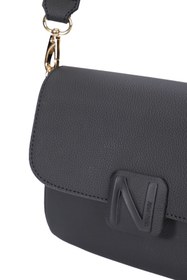 Resim Nautıca Minimalist Kadın Günlük Bel Çantası - Deri - Crossbody - Siyah / STD 