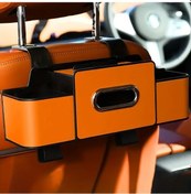 Resim Chuangyinshop Orange Araç İçi Organizatör Abs Reçineli Kancalı Saklama Rafı 