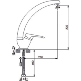 Resim Newarc Smart Lüx Uzun Borulu Evye Bataryası 142721u Beyaz 
