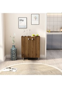 Resim Juno 60'lık Çok Amaçlı Kiler Dolabı Ceviz 