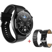 Resim Digi Monster G3 Max Akıllı Saat 3 Kordonlu Nfc Arama Konuşma Mesaj Sağlık Spor Kontrolü Metal ve Silikon 