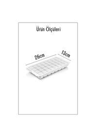 Resim Ny Home 32'li Kare Model Buz Kalıbı Beyaz 
